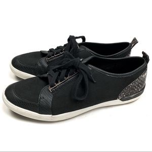 Calvin Klein Black Snakeskin Sneakers